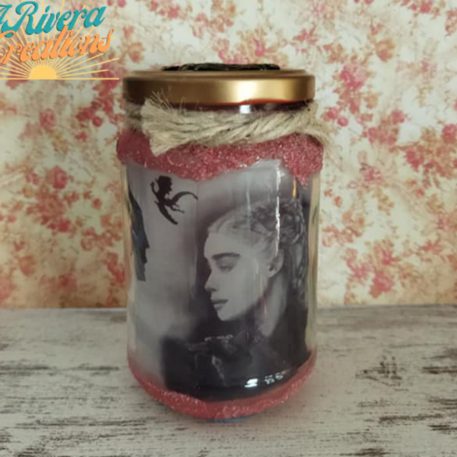 Portavelas Daenerys Targaryen, frasco decorativo con luz Juego de Tronos - 2