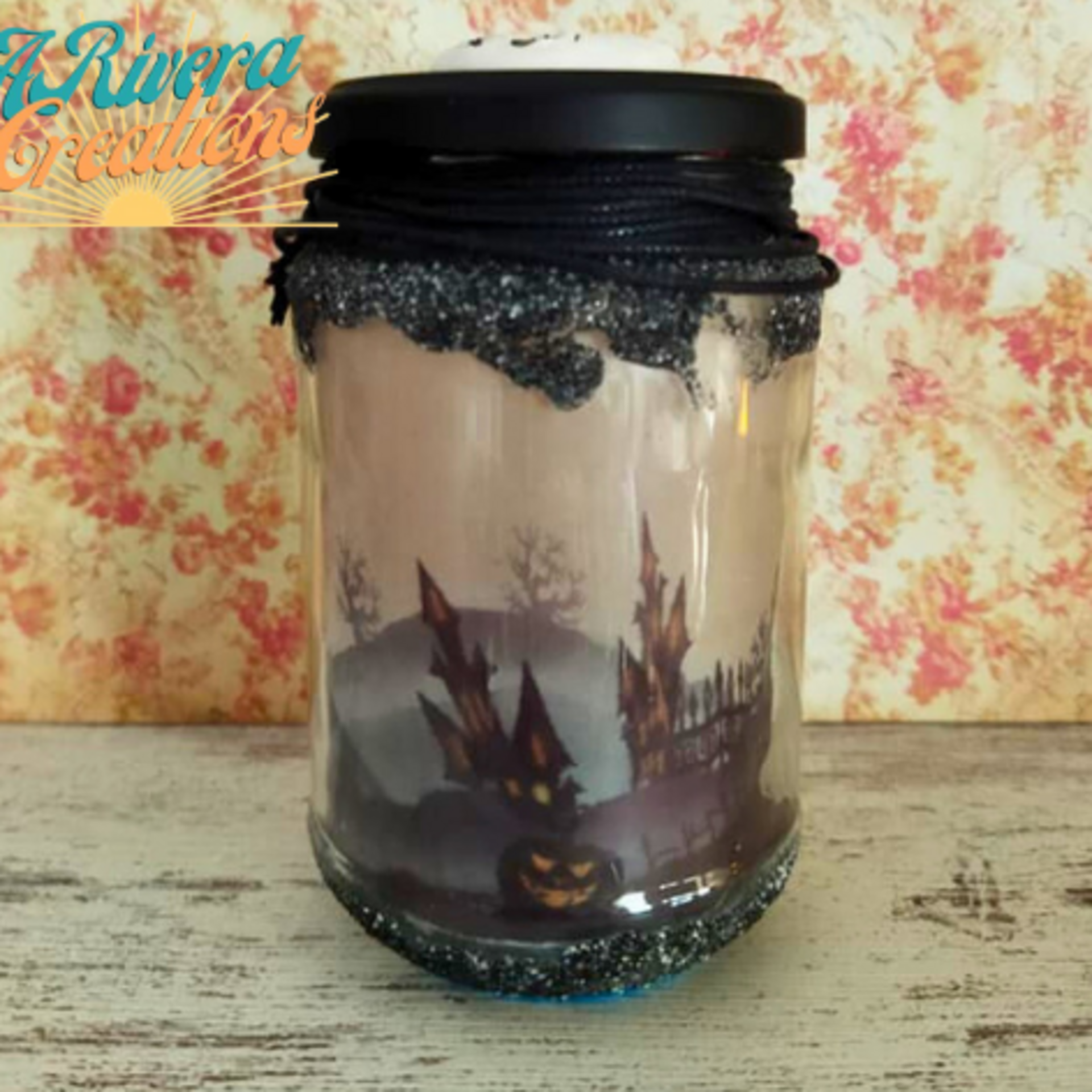 Portavelas Jack Skellington. Frasco decorativo con luz - 8