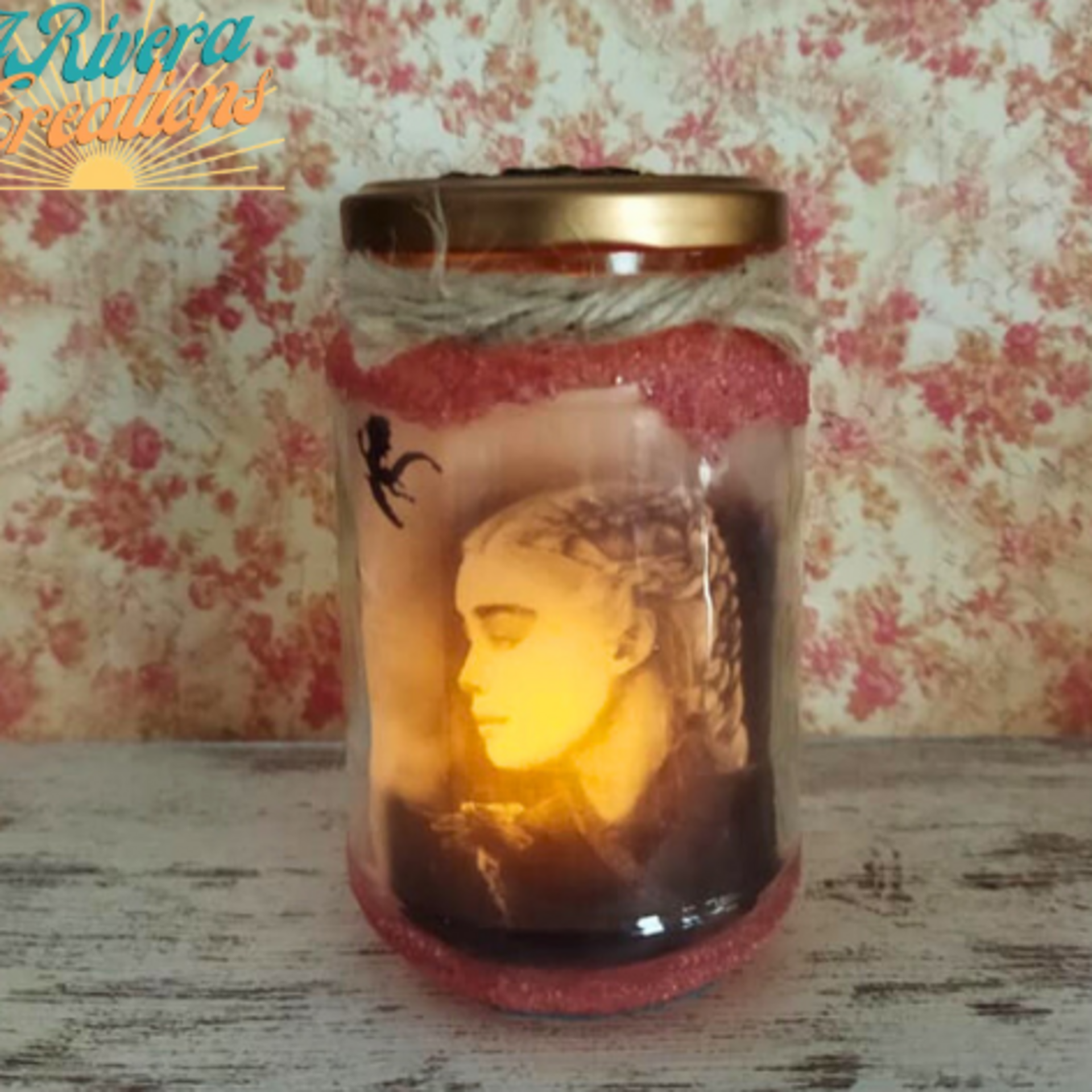 Portavelas Daenerys Targaryen, frasco decorativo con luz Juego de Tronos - 4