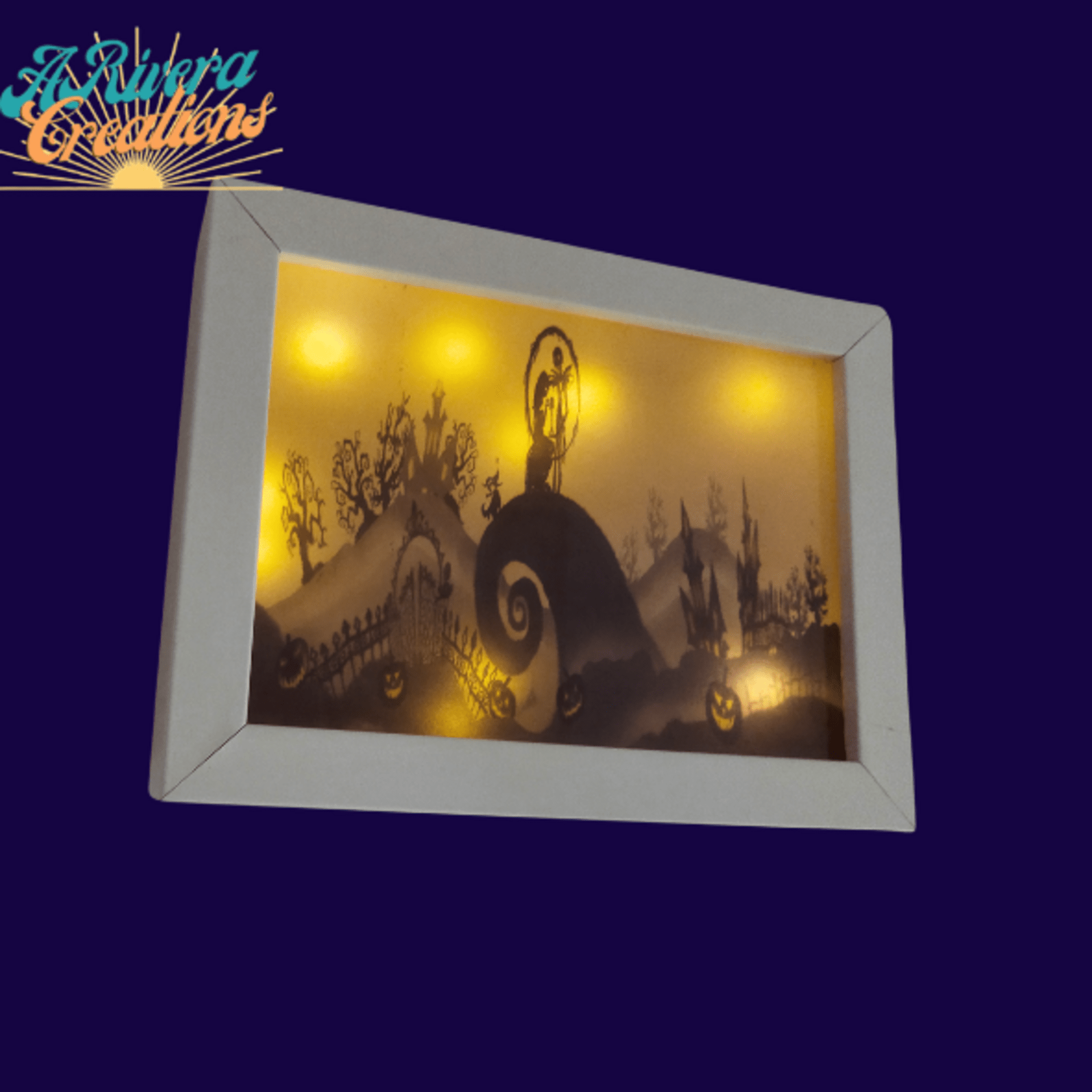 JACK SKELLINGTON CUADRO CON LUZ, DECORACIÓN JACK SKELLINGTON - 2