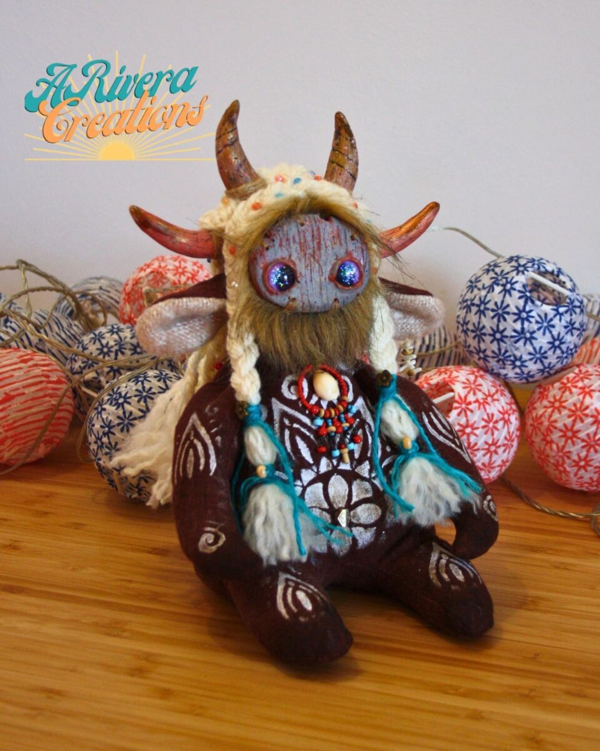 Muñeco ooak, hecho completamente a mano, elf, art doll - 8