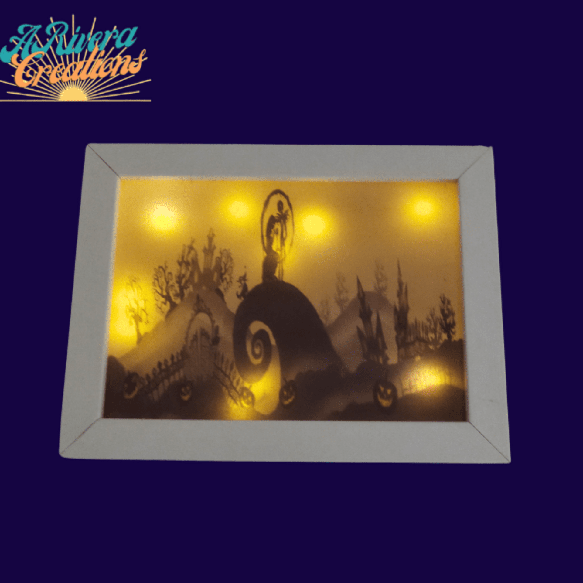 JACK SKELLINGTON CUADRO CON LUZ, DECORACIÓN JACK SKELLINGTON - 5